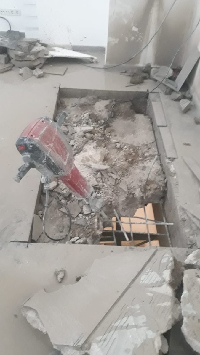 Beton kırma işi örneği